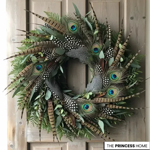 Feather & Foliage Wreath