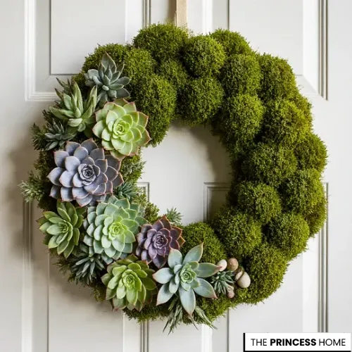 Succulent & Moss Wreath
