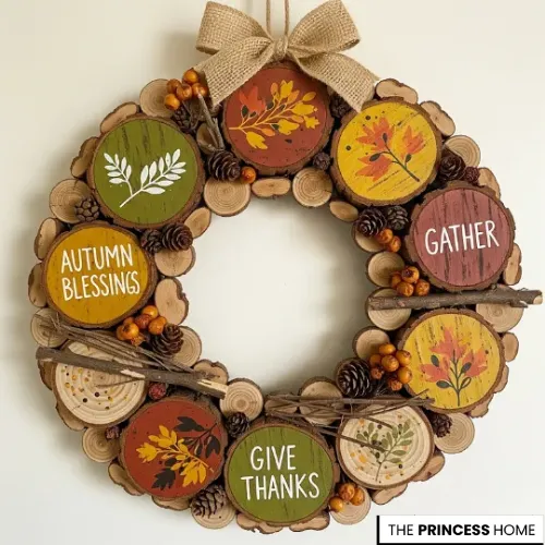 Wood Slice Wreath
