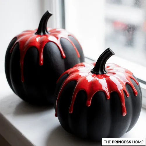 Bloody Drip Black Pumpkins