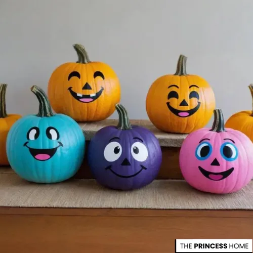 Bright & Happy Painted Pumpkins