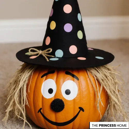 Cheerful Witch Pumpkin