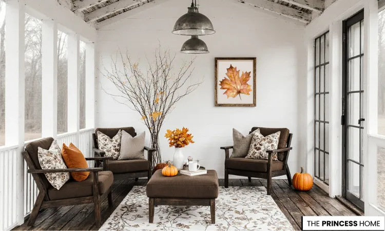 Chic Covered Porch Fall Lounge