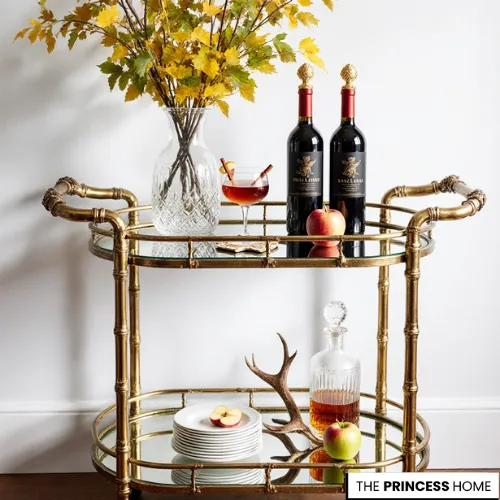Chic Fall Bar Cart