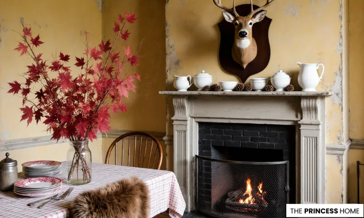Cozy Rustic Autumn Dining Room