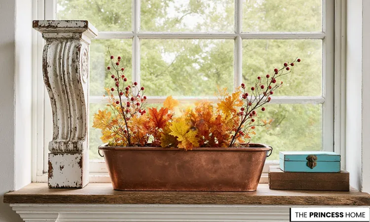 Easy DIY Autumn Window Decorating