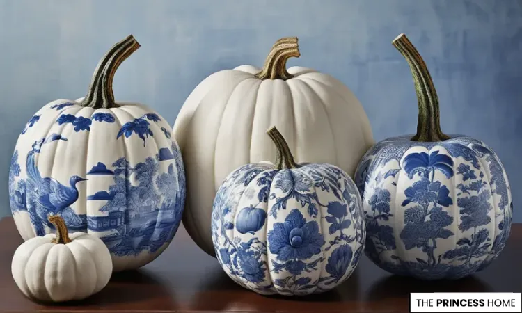 Elegant Chinoiserie Pumpkins