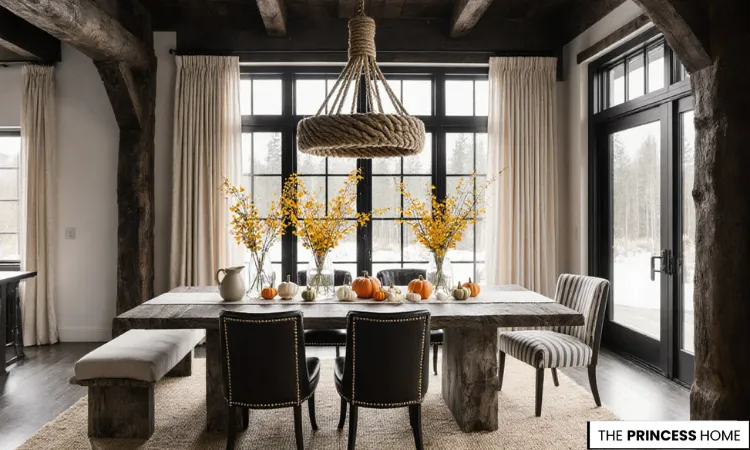 Elegant Rustic Fall Dining Room