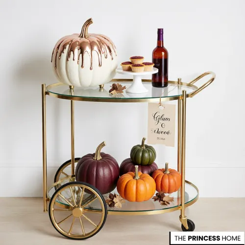 Glamorous Gold Bar Cart