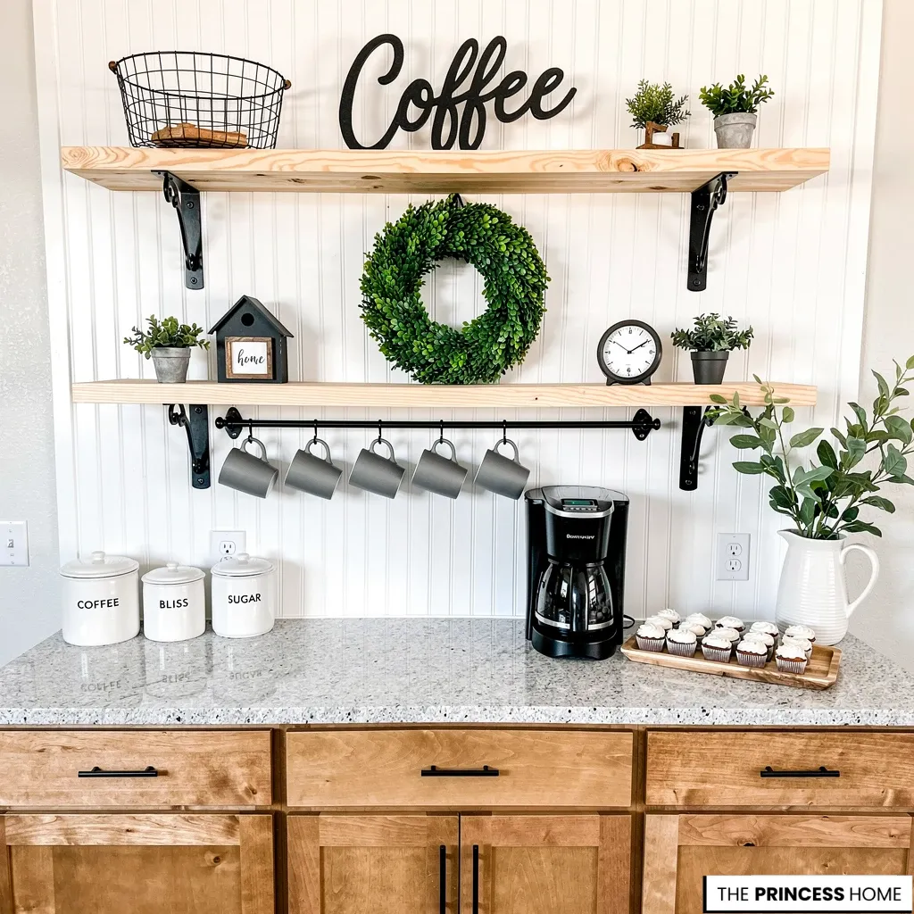 Modern Farmhouse Coffee Bar