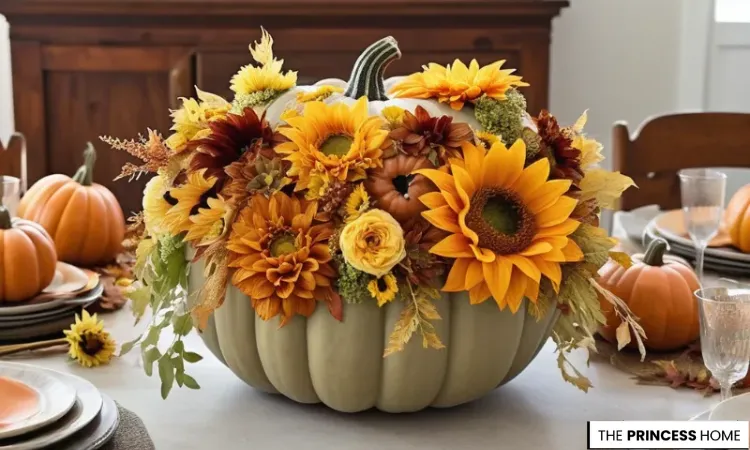Pumpkin Floral Centerpiece