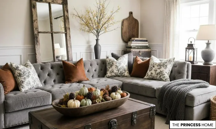 Cozy Farmhouse Fall Living Room