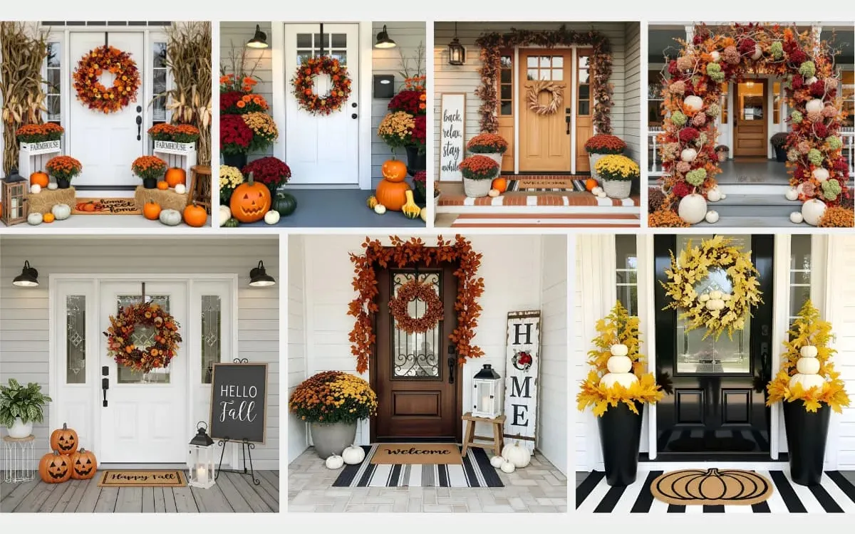 Fall Front Door Decor Ideas Cozy & Stylish Inspiration