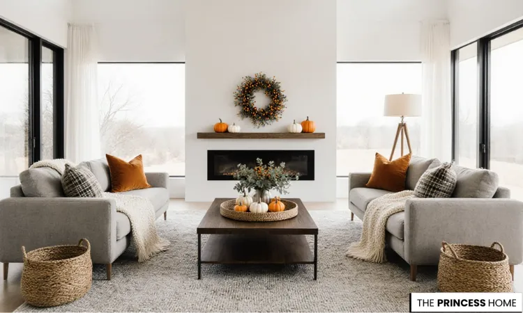 Minimalist Modern Fall Living Room