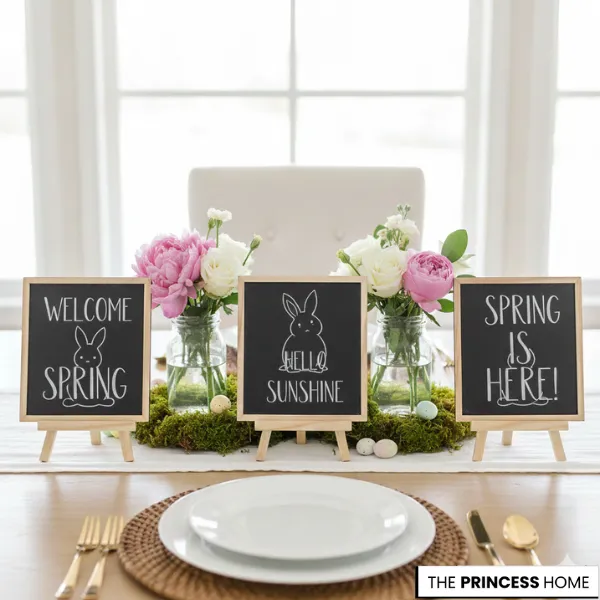 Chalkboard Bunny Signs