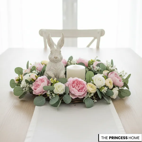Floral Bunny Wreath