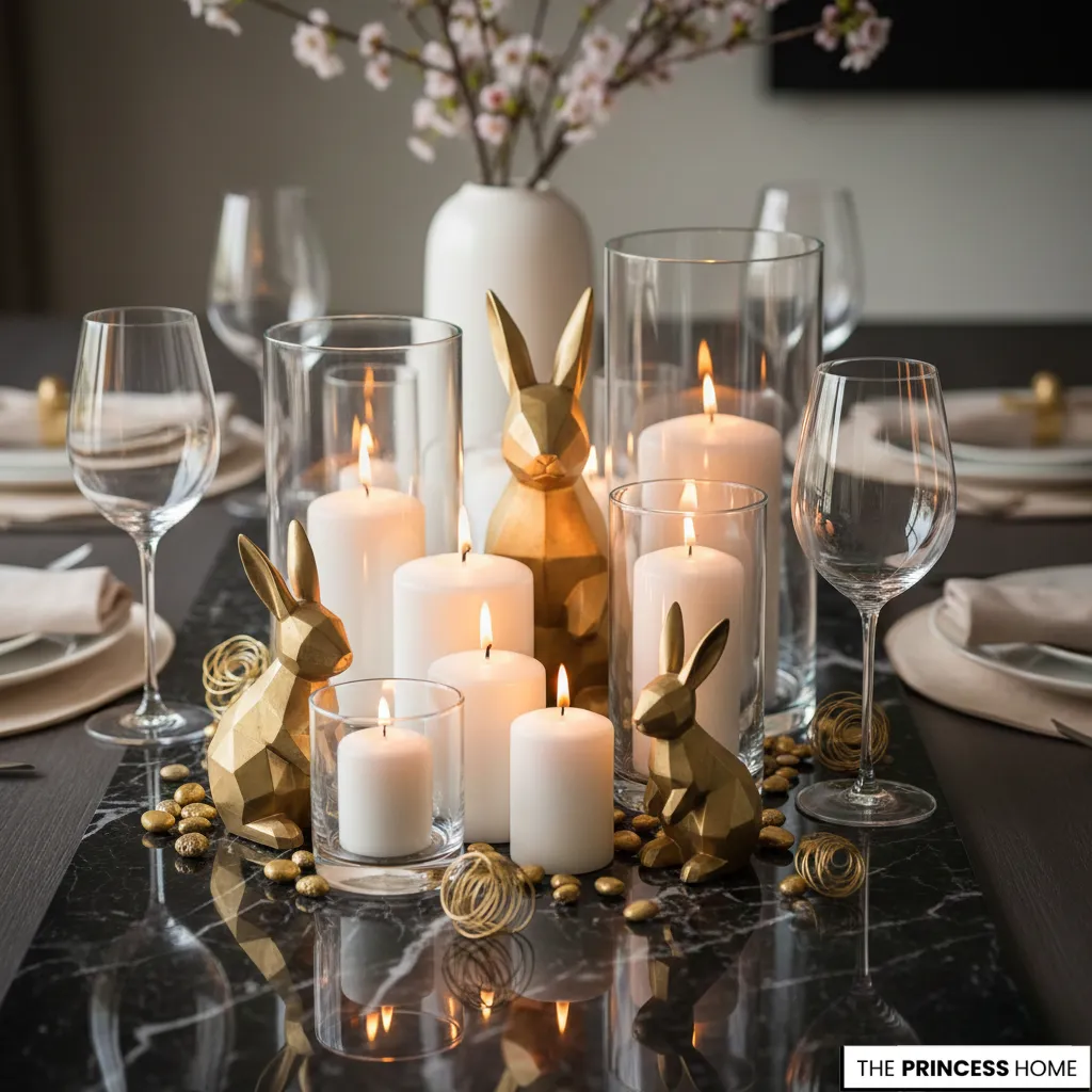  Metallic Bunny Accents