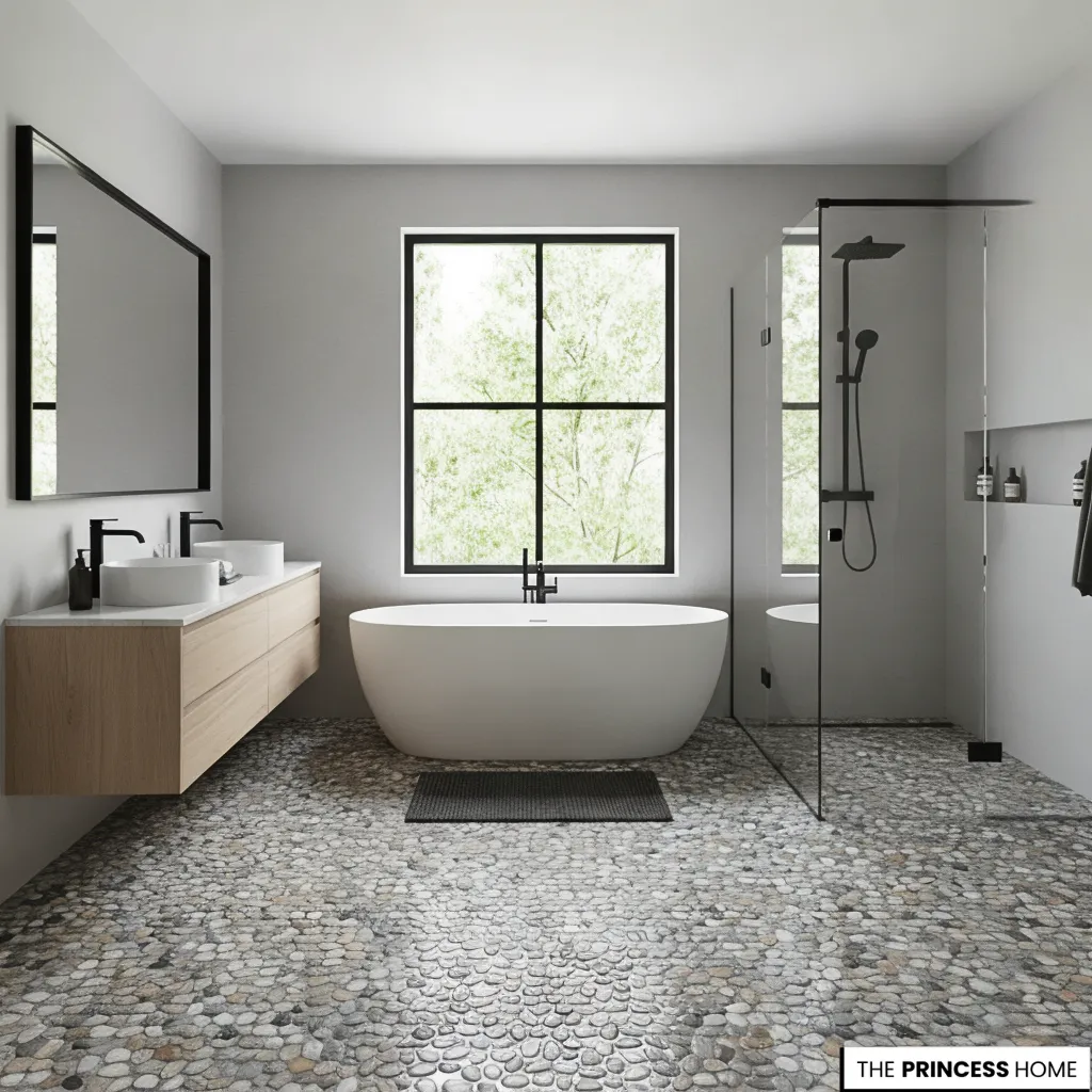 Pebble Tile Flooring