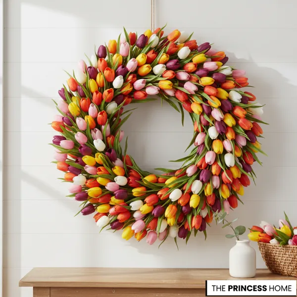 Tulip Extravaganza Wreath