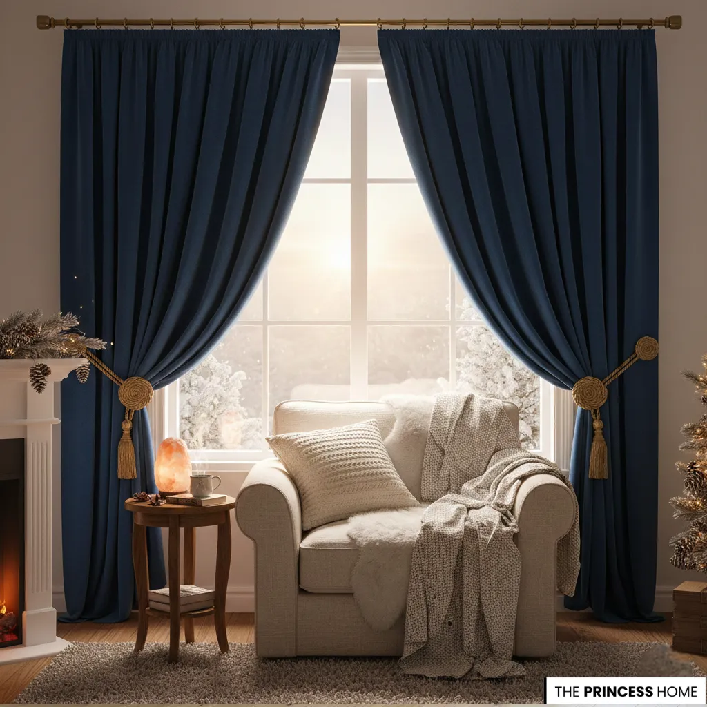 Velvet Drapery with Tie