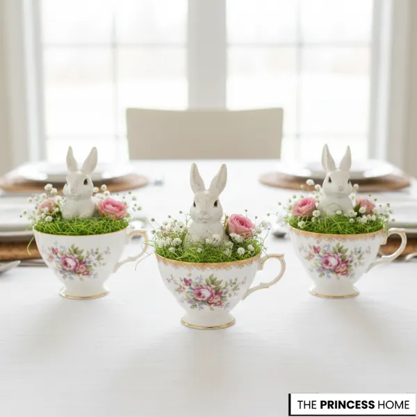 Vintage Teacup Bunnies