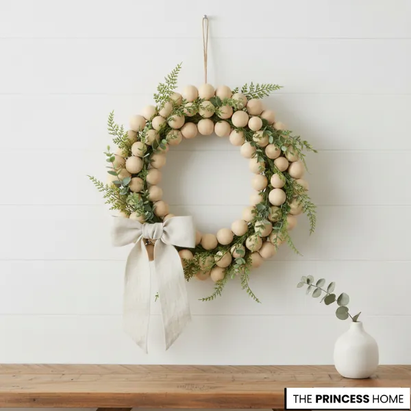 Wooden Bead Wreath