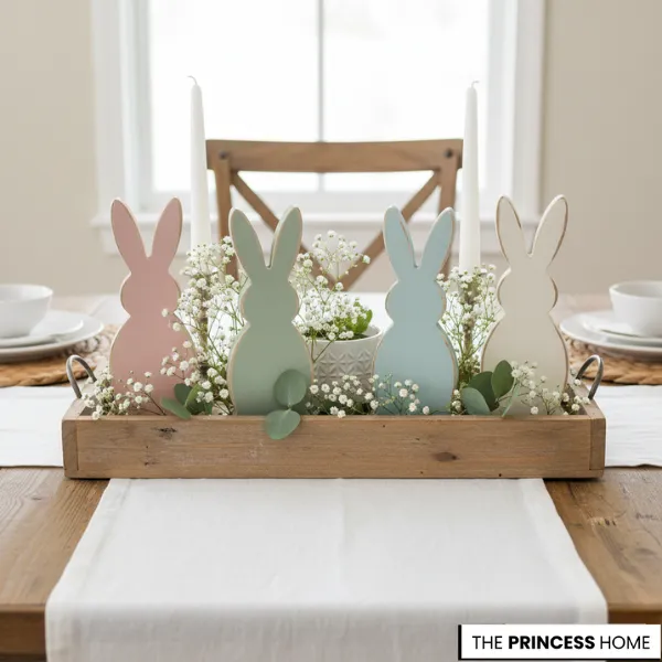 Wooden Bunny Silhouettes