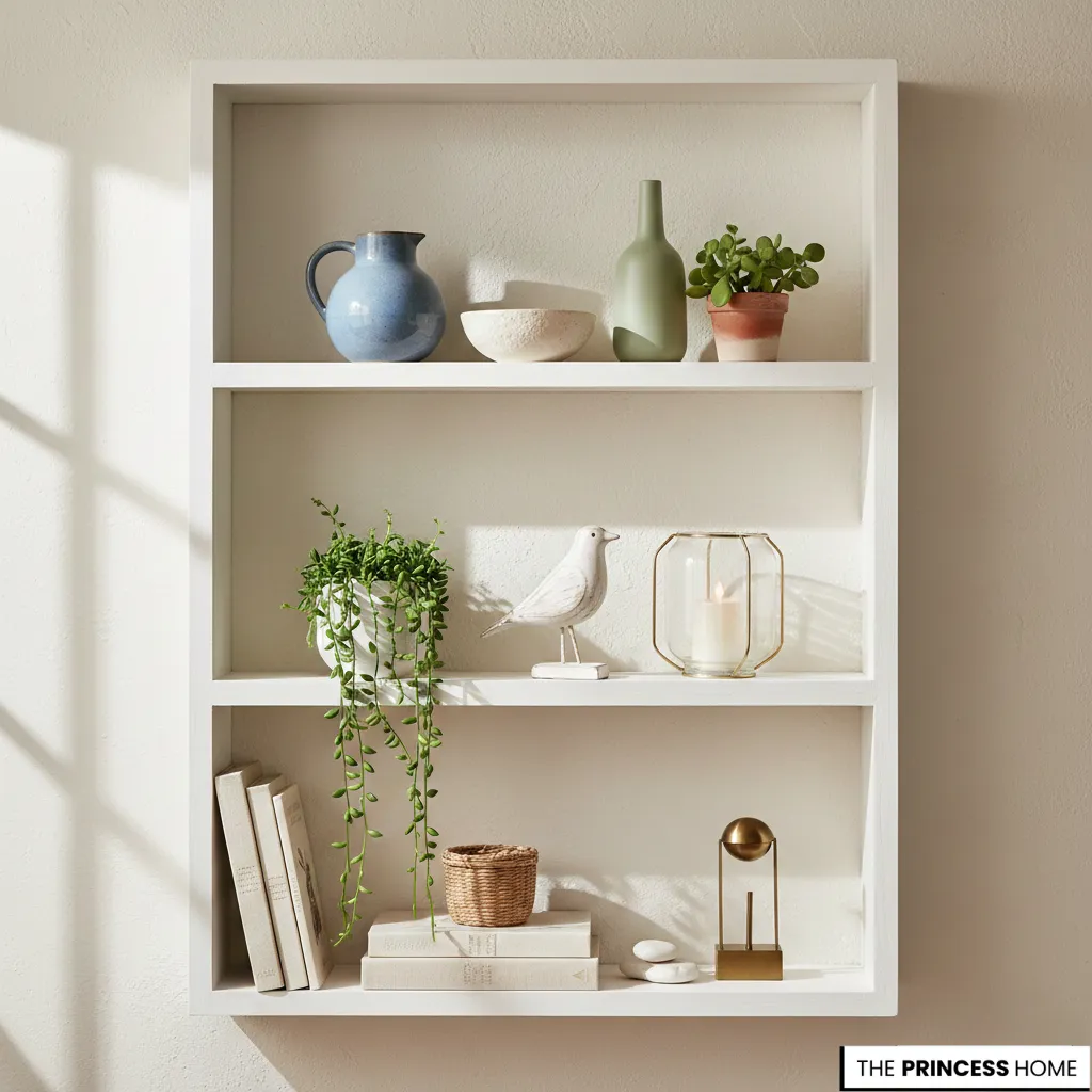 Minimal Shelf Styling