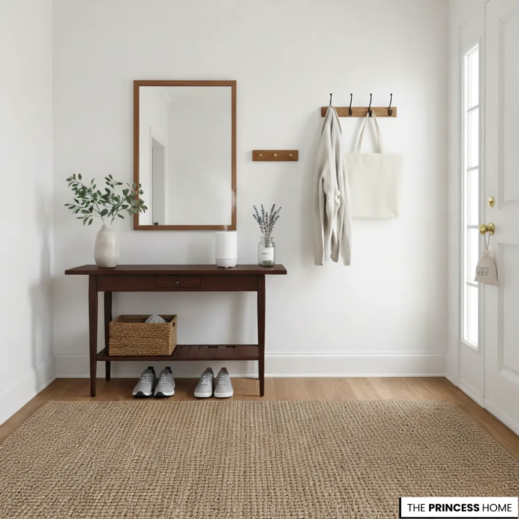 Spring Cleaning Entryway