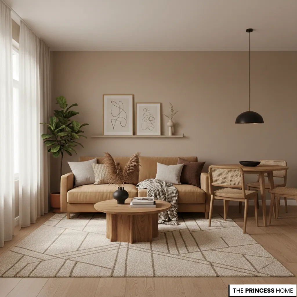 Earthy neutrals are transforming small apartments