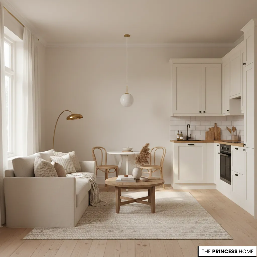 Small Apartment Warm Whites 