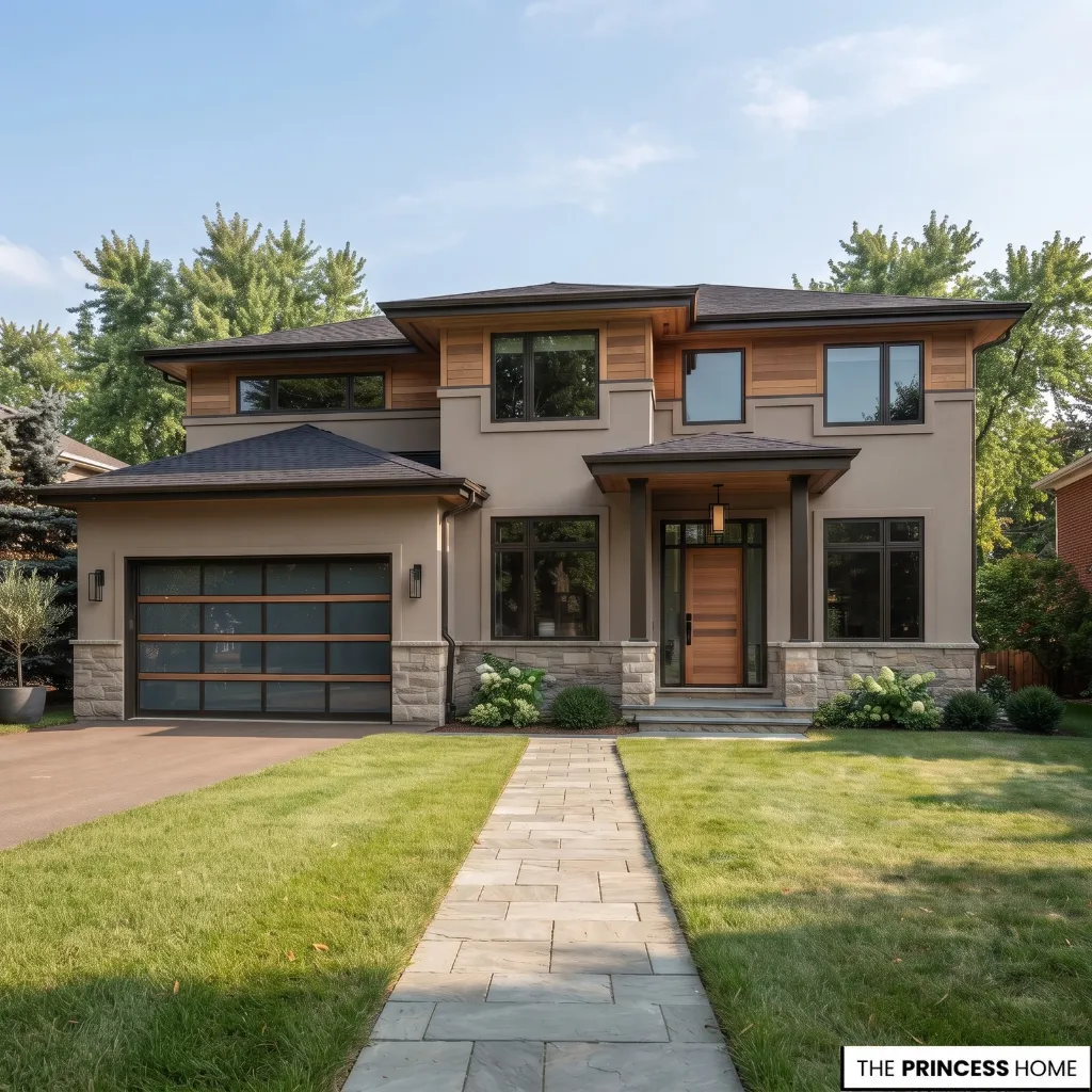 Well-planned home exterior showing coordinated color selection, prepared surfaces, and focused accents