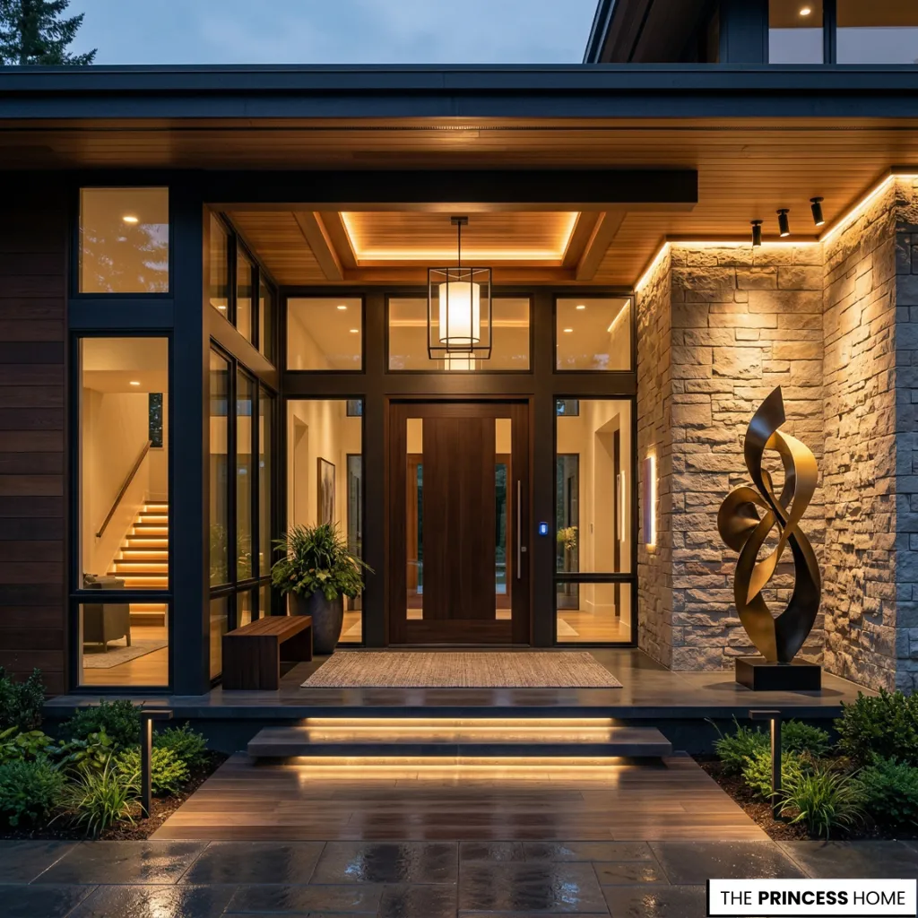 Layered Entrance Lighting