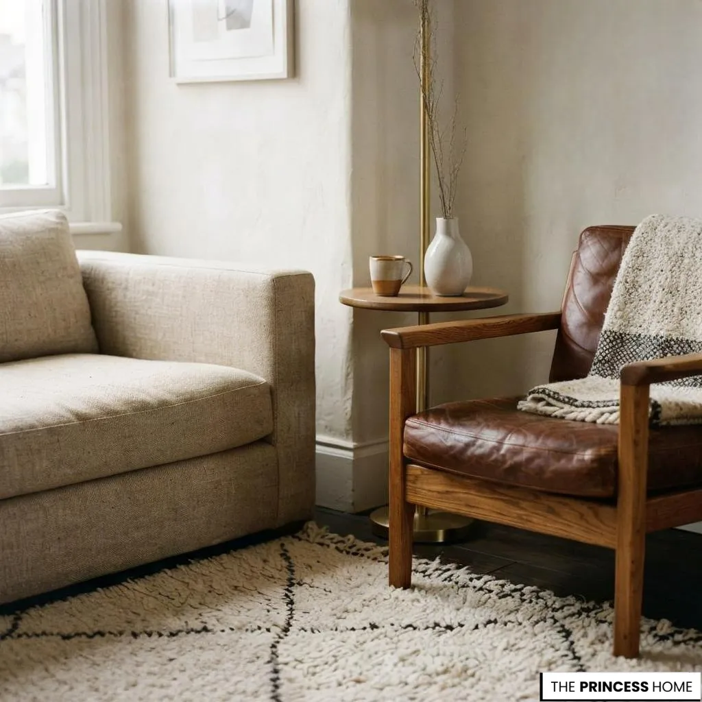 Close-up of textured finishes complementing Living Room Paint Colors in a luxury living room.