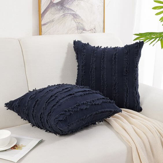 10.Navy Blue Accents and DIY Projects