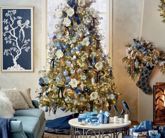 Elegant 30 Blue Christmas decoration