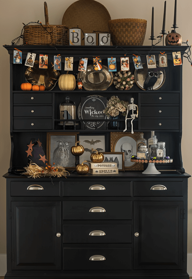 14 Spooky Halloween Coffee Bar Decor Ideas » Lady Decluttered