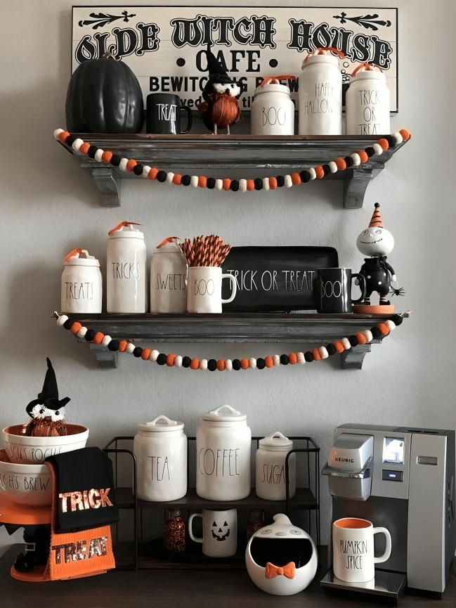 Create a Halloween Coffee Bar for Home - joyfully so