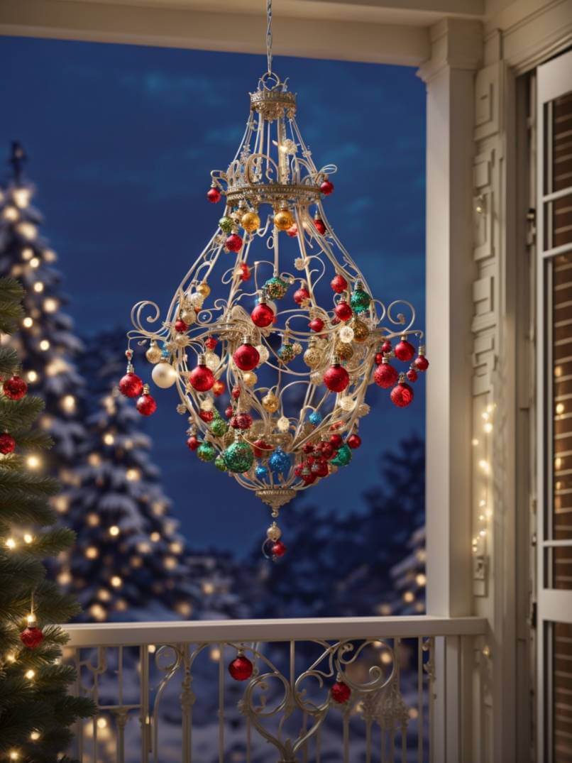 26.Wreath Chandelier: