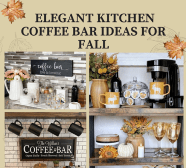 An Elegant Kitchen Coffee Bar Ideas For Fall