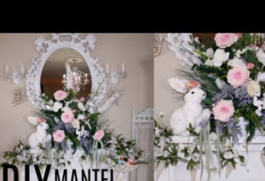 Romantic spring diy mantel beautiful floral tutorial