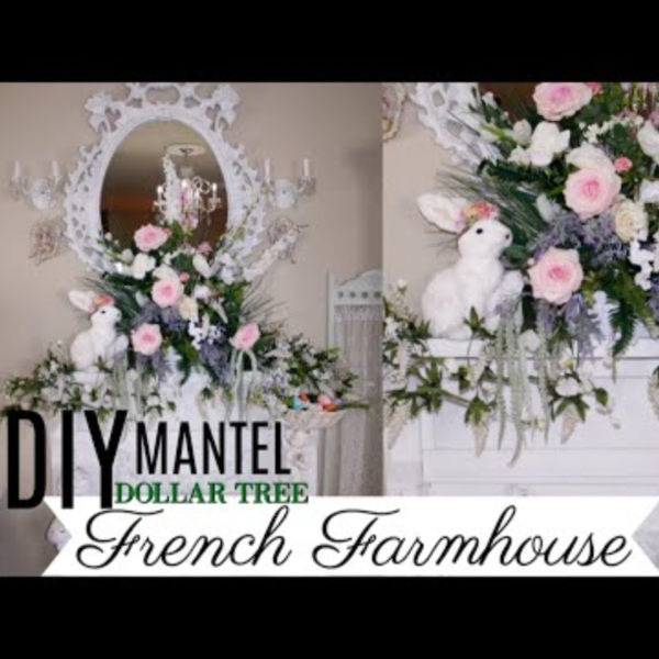 Romantic spring diy mantel beautiful floral tutorial