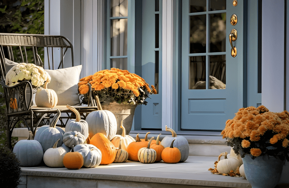 21 Decorating outdoors for fall a wonderful ways