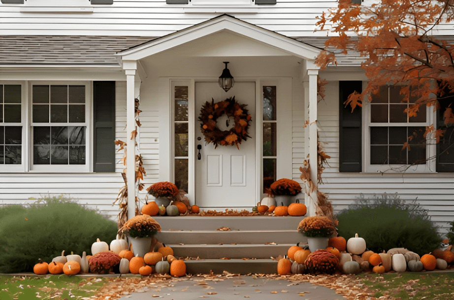 Fall Door Decor Welcoming with Style & Charm