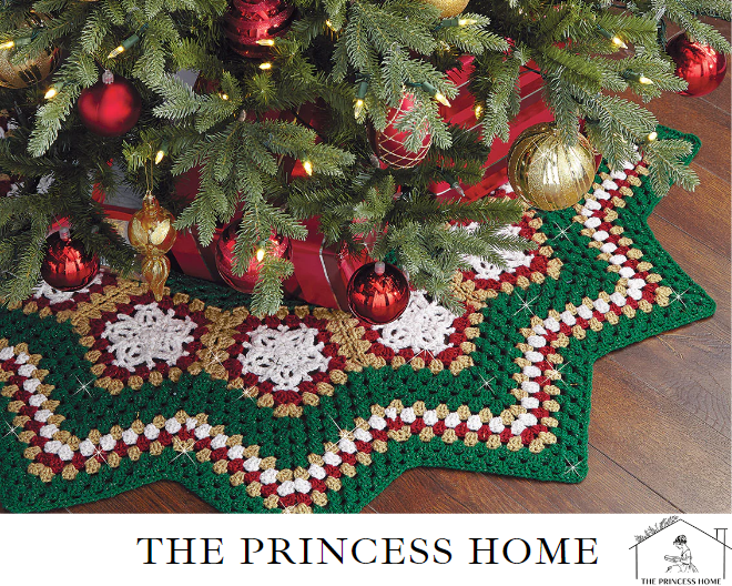 8.DIY and Handcrafted Tree Skirts: