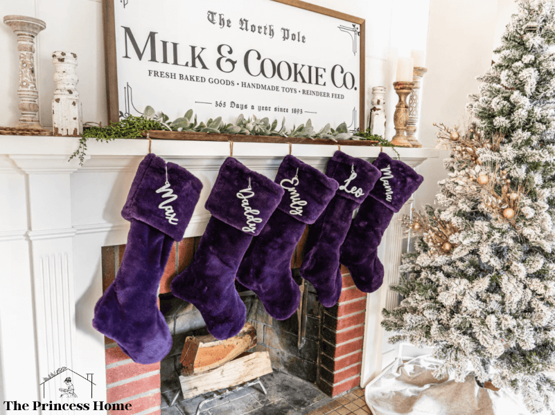 18.Purple Stocking Hangers: