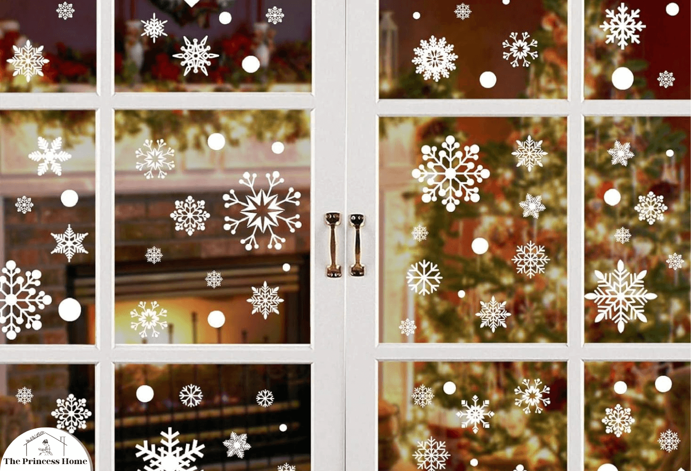 Snowy Window Panes: