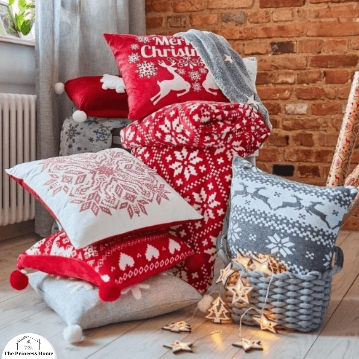 Winter-Themed Throw Pillows: