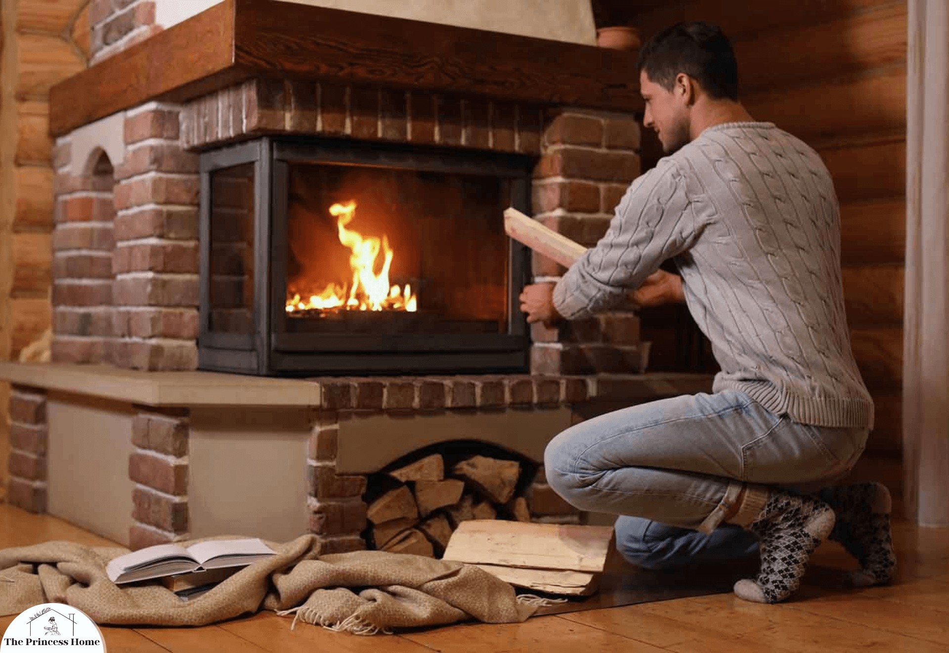 1.Wood-Burning Fireplaces: