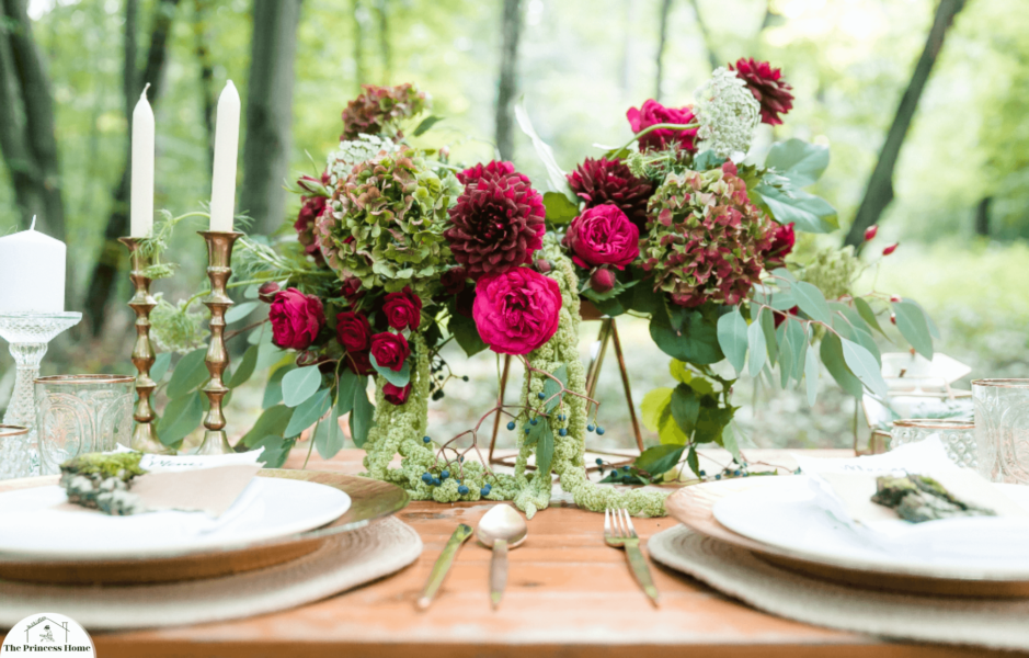 3.Mixing Flowers and Greenery: